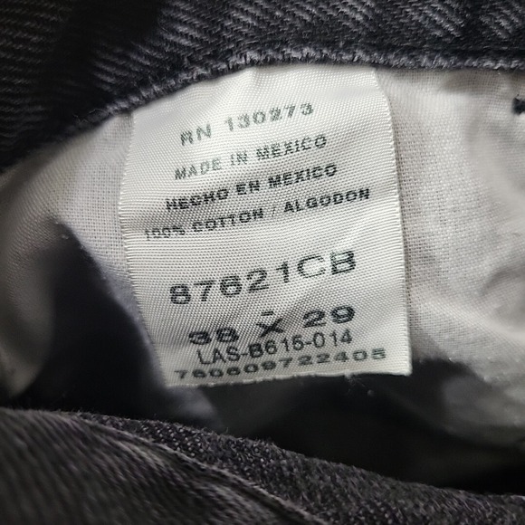 Vintage Rustler Western Jeans Mens 38X29 Black 100% Cotton - Picture 12 of 13